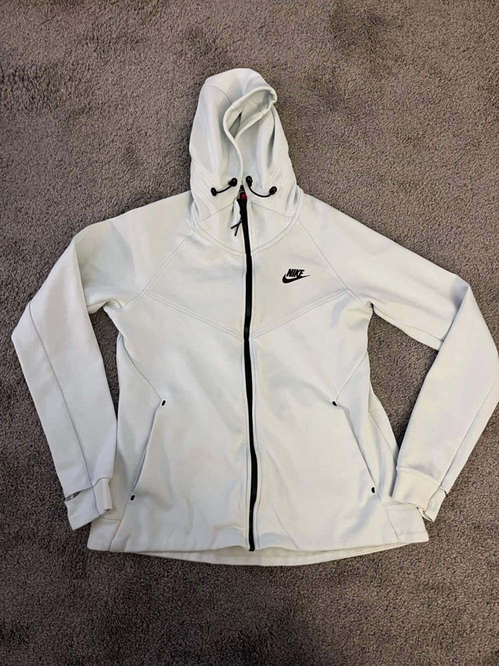 Nike Women’s White-Mint Full-Zip Hooded Jacket